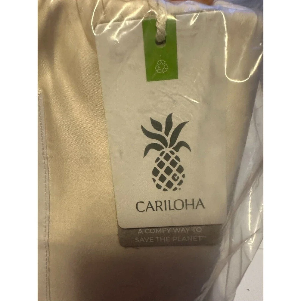 New Cariloha Resort 4-Piece Sateen Sheet Set |Coconut Milk | King | Viscose Mat